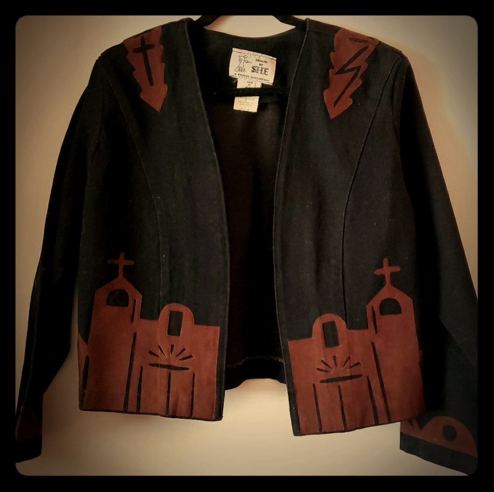Jacket with embroidery unique